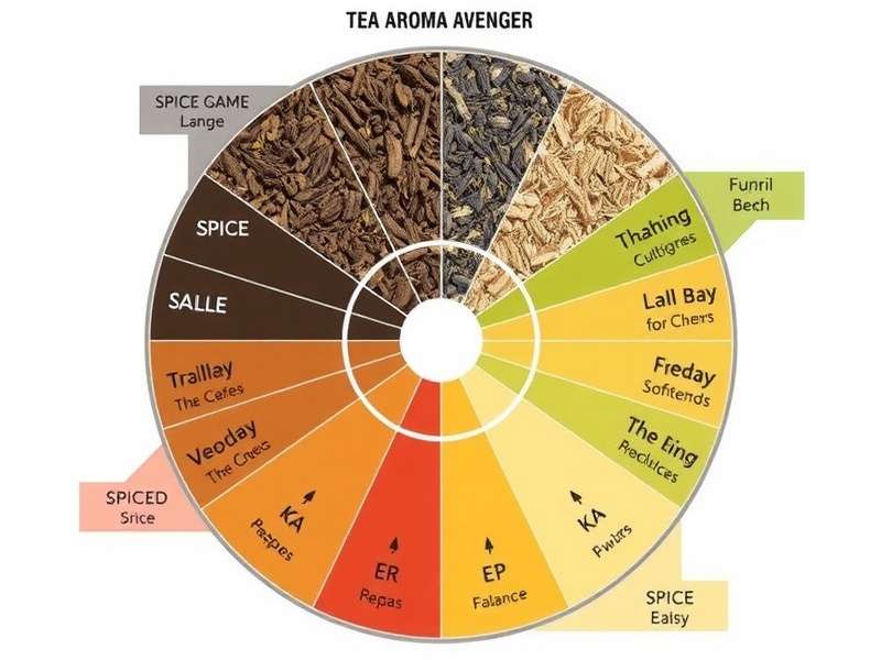 Spice Combination System in Tea Aroma Avenger Tea Aroma Avenger spice wheel showing different spice combinations